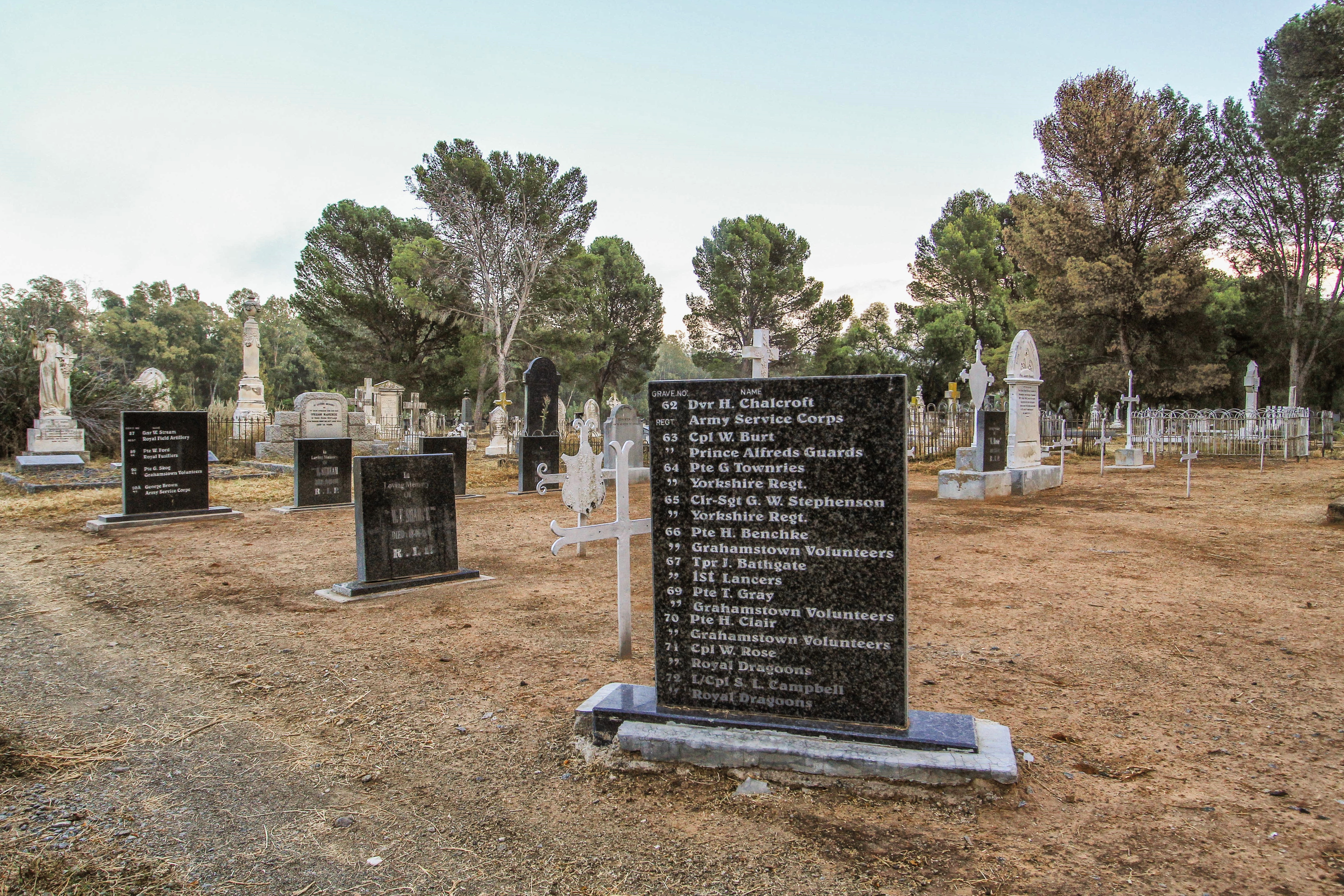 British soldiers at rest in the Cradock town cemetery. Image: Chris Marais