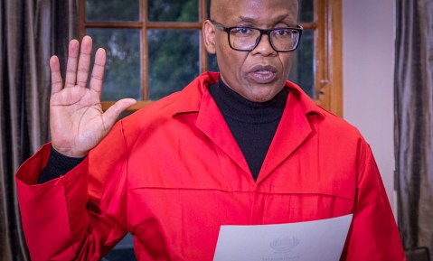 Mzwanele Manyi sworn in as EFF MP a month after joining the Red Berets