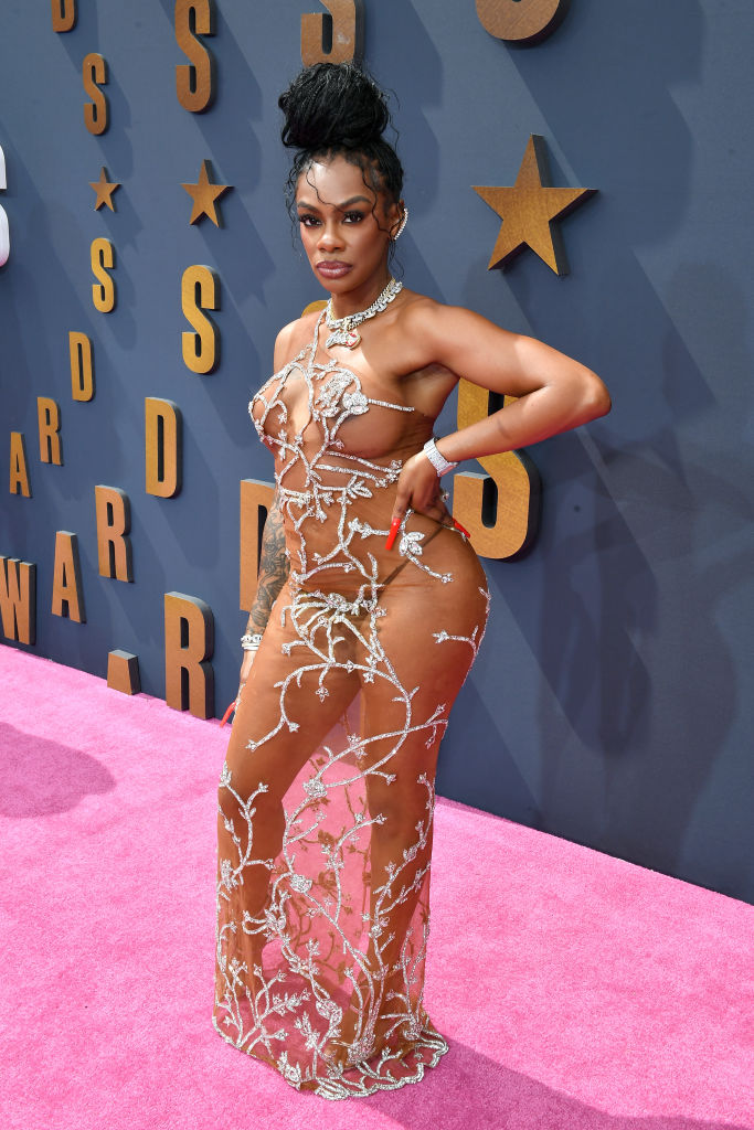 Jess Hilarious attends the BET Awards 2023 at Microsoft Theater on June 25, 2023 in Los Angeles, California. (Photo by Paras Griffin/Getty Images for BET)
