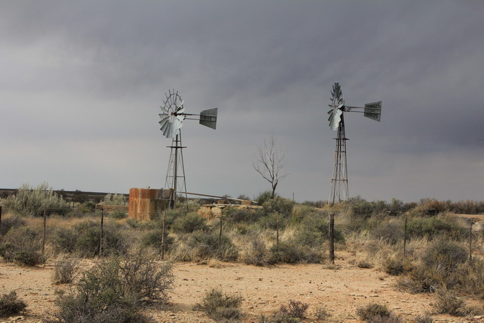 Wind pumps are the connectors between sky, earth and water. Image: Chris Marais
