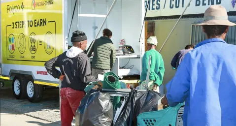 Packa-Ching initiative gives informal settlement residents a cash incentive to recycle waste
