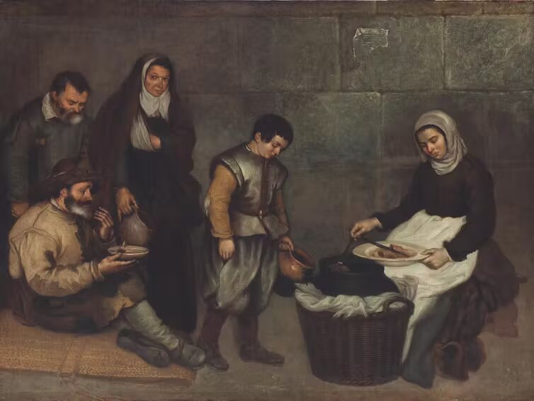 The Soup Kitchen, Antonio de Puga, ca. 1630. Image: Museo de Arte de Ponce