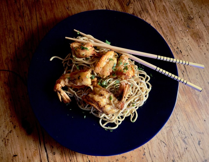 What’s cooking today: King giant red prawns with cumin butter