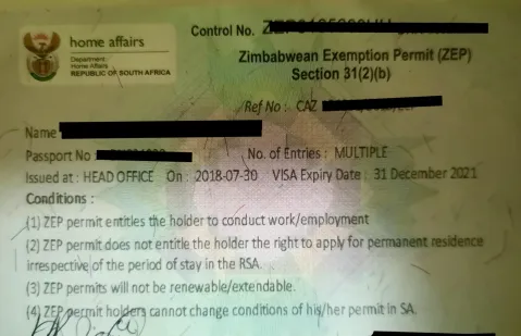 Home Affairs extends Zimbabwean Exemption Permits by further six months