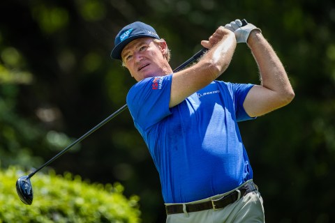 Els calls for PGA board to resign as compatriot Christo Lamprecht keeps composure to lead Open