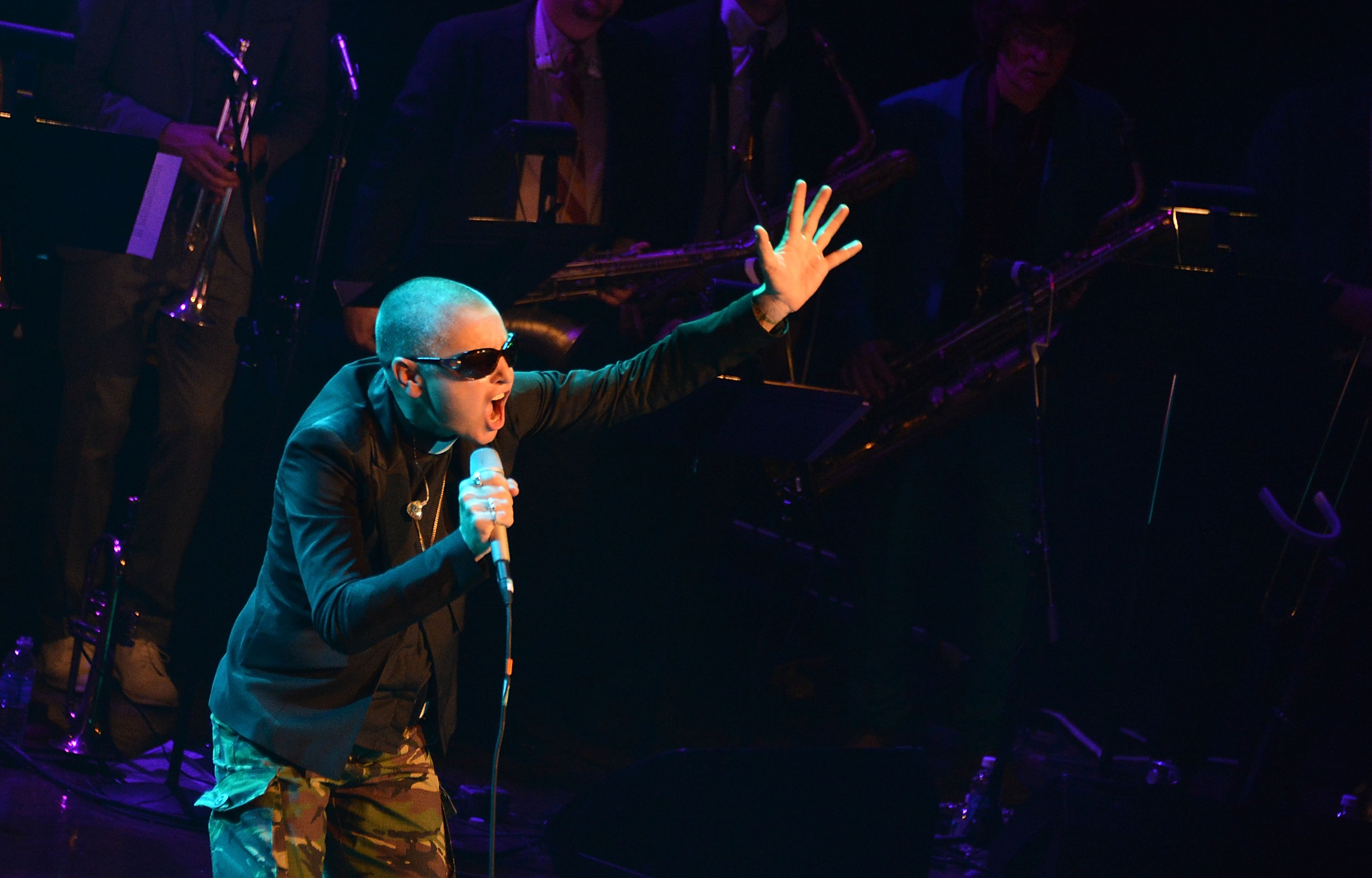 NEW YORK, NY - JULY 20: Singer Sinead O'Connor performs at "Here But I'm Gone: A 70th Birthday Tribute to Curtis Mayfield" concert at Avery Fisher Hall, Lincoln Center on July 20, 2012 in New York City. (Photo by Mike Coppola/Getty Images)