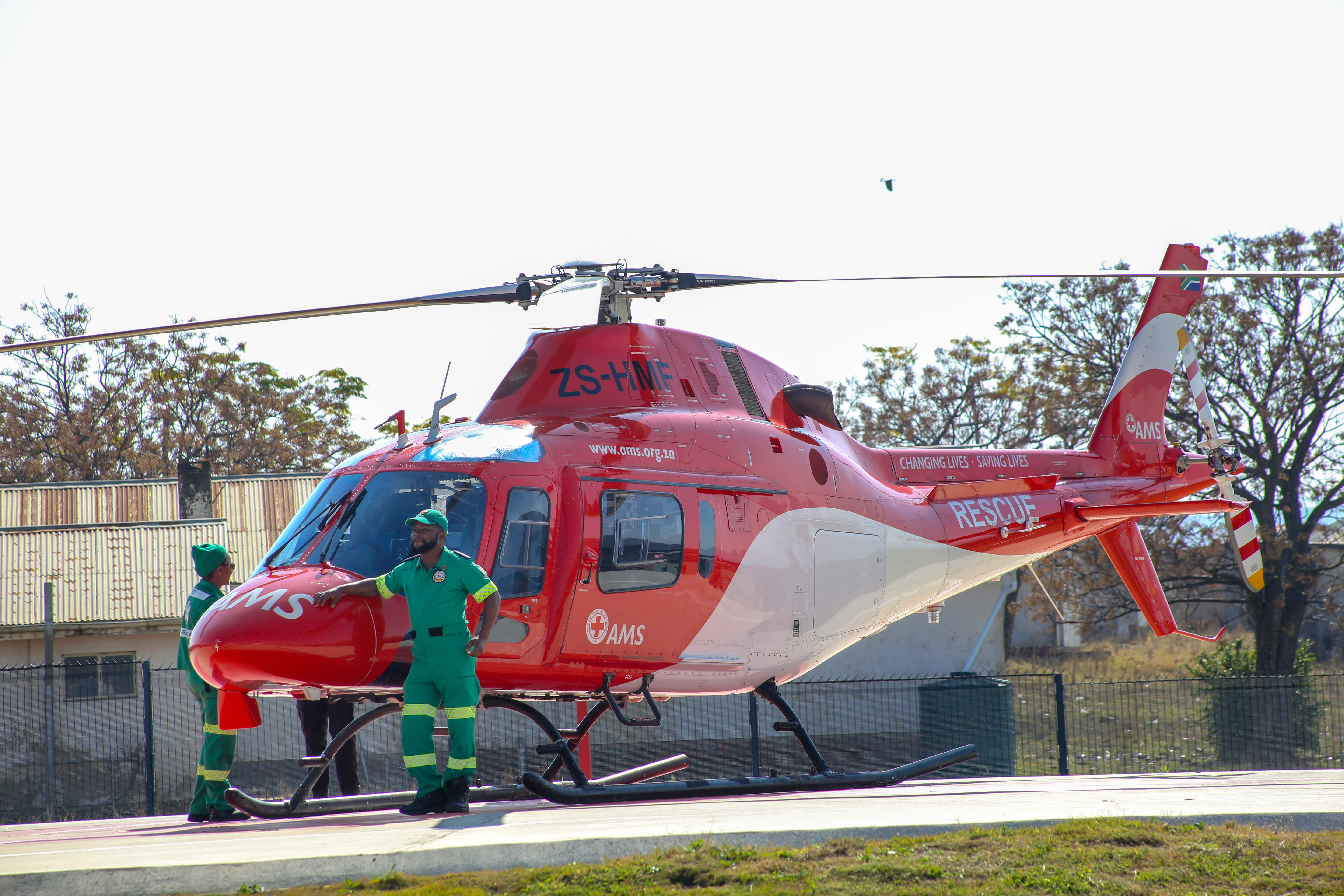 Air ambulance at Sipetu Hospital