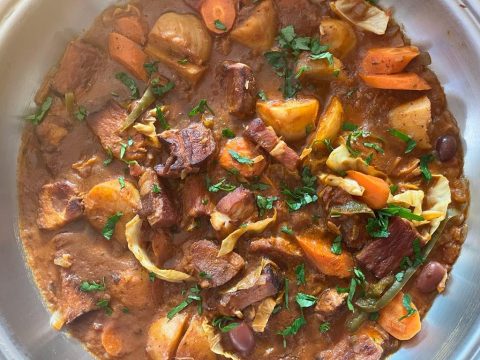 What’s cooking today: Kassler, potato and cabbage stew