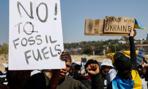 Protesters rail against China and its role in East African Crude Oil Pipeline