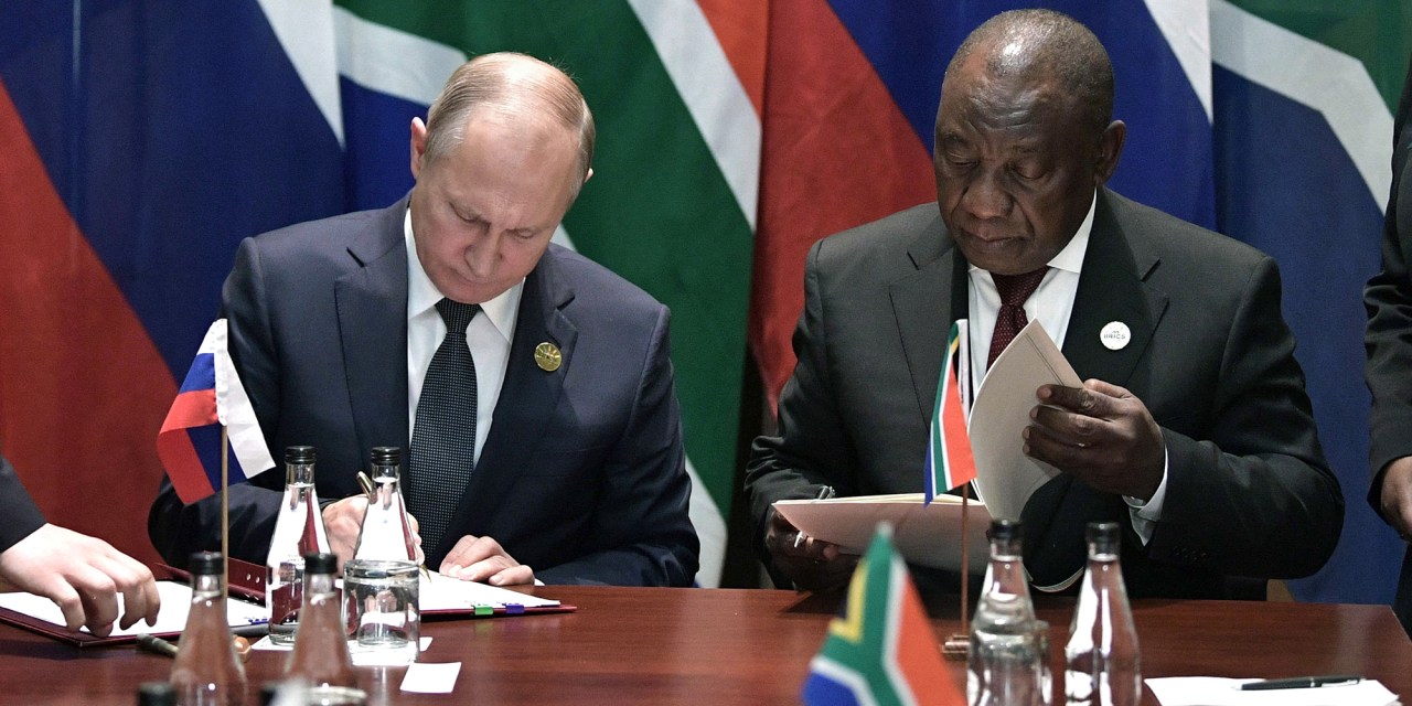 El comercio entre Sudáfrica y Rusia es mínimo incluso entre los miembros de BRICS