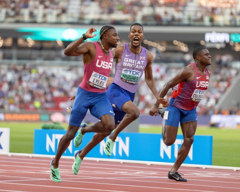 American Noah Lyles storms to 100m gold in Budapest