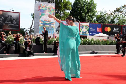 The red carpet at the 80th Venice International Film Festival, and more from around the world