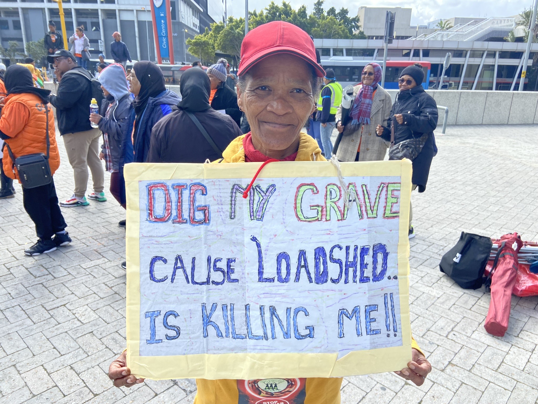 Capetonians took to the street to voice their grievances about the 17.6% rise in electricity prices