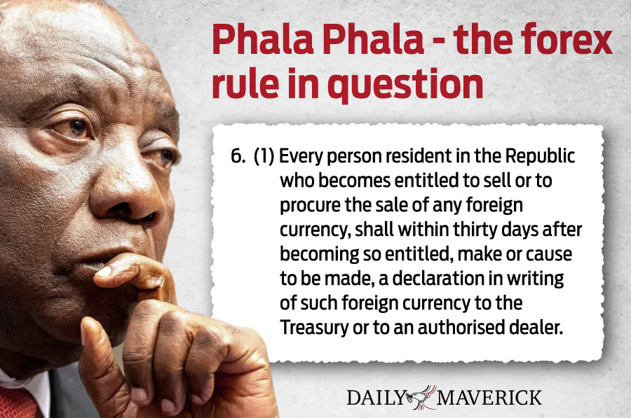 Phala Phala - the forex rule in question