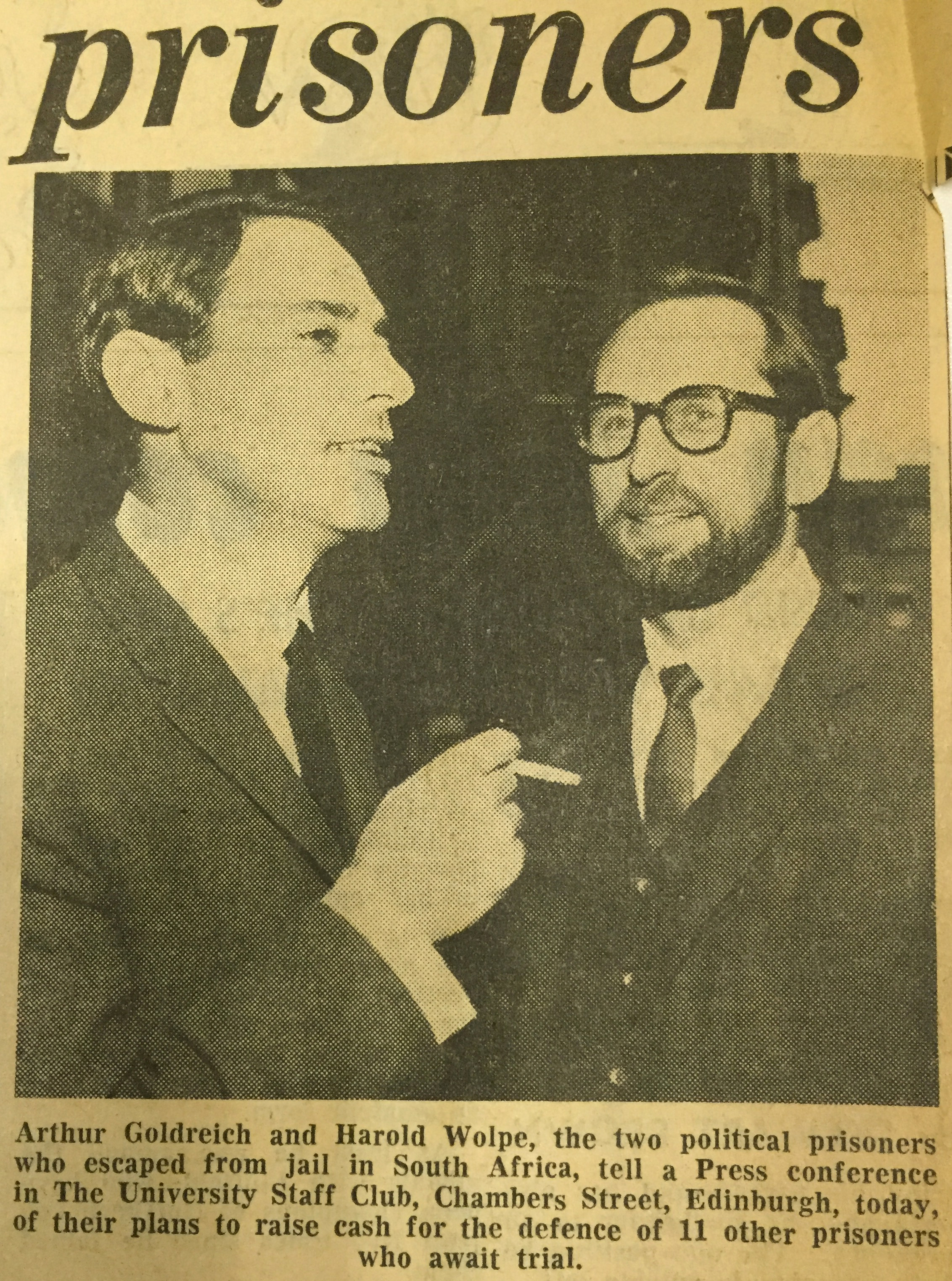 Arthur Goldreich and Harold Wolpe