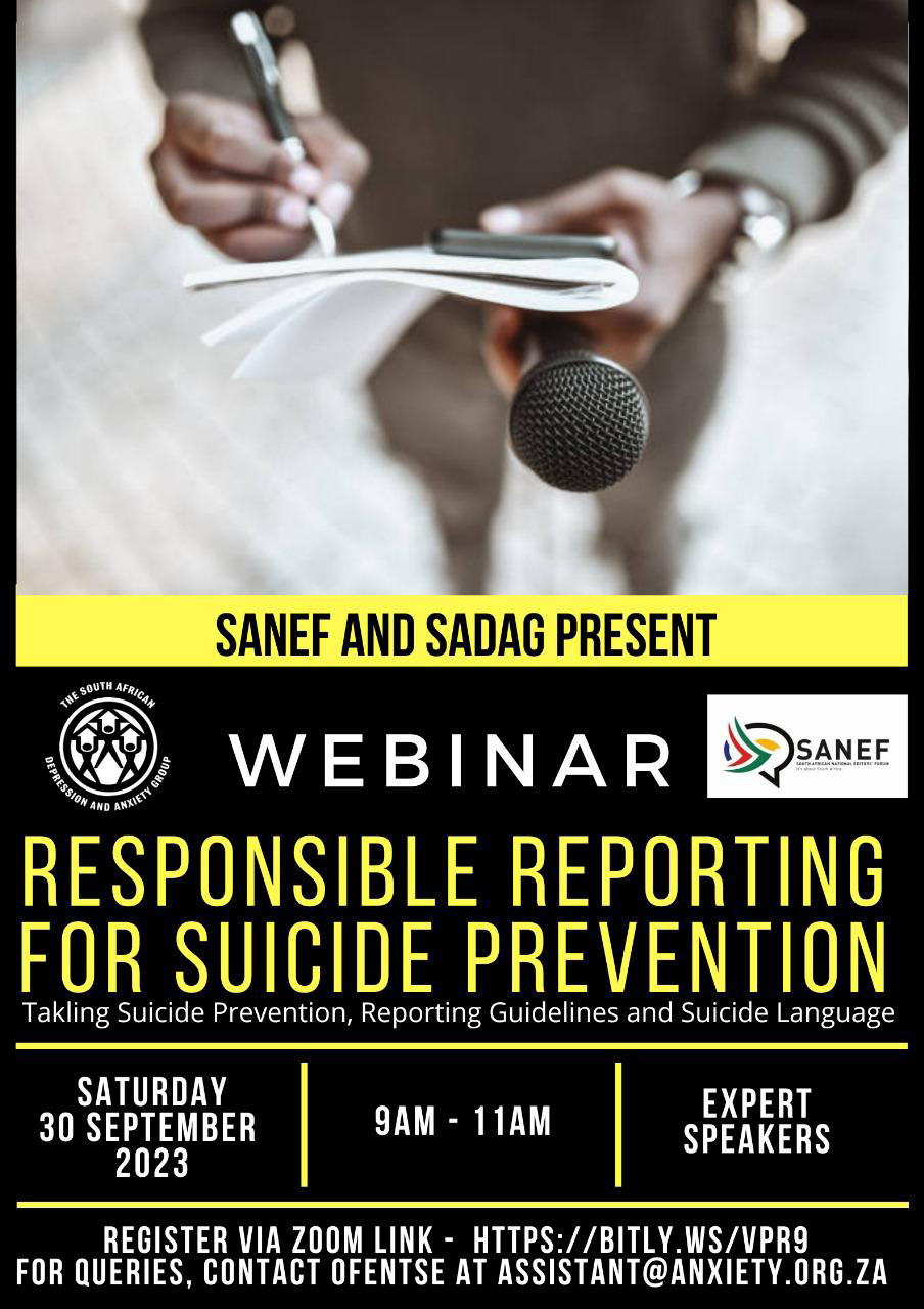 Webinar: Responsible reporting for suicide prevention