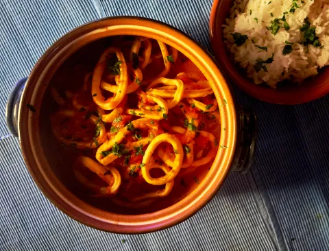 What’s cooking today: Italian calamari stew (calamari in umido)