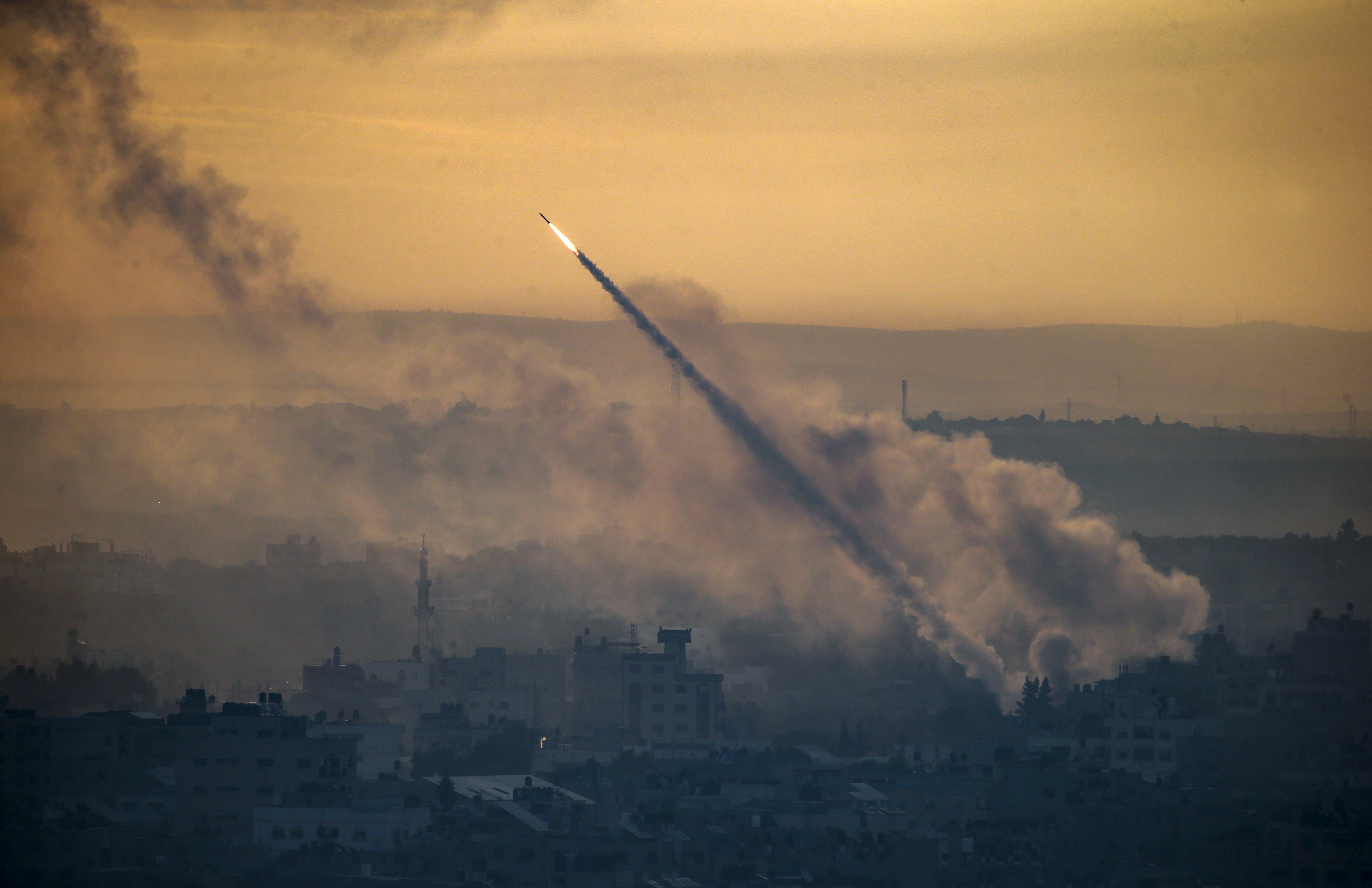Gaza strip rocket, social media disinformation