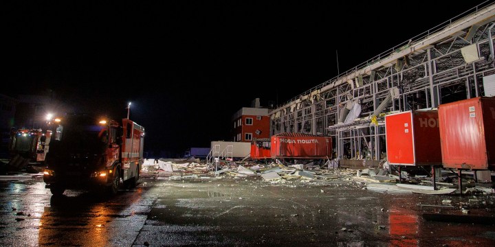 Six dead after Russian missile levels postal centre; Putin plays for time while US, EU focus on Middle East