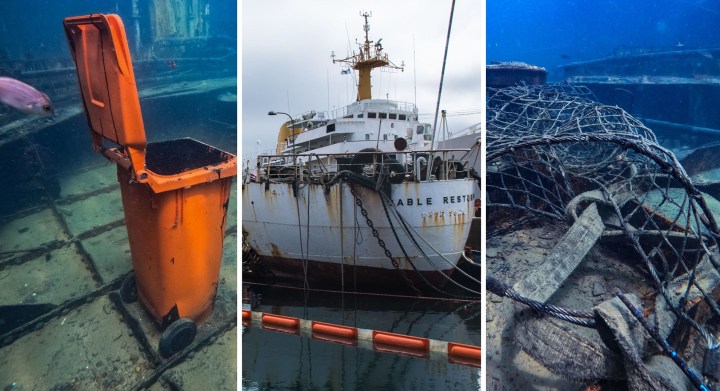 The life – and pollution – documented inside the sunken Cable Restorer