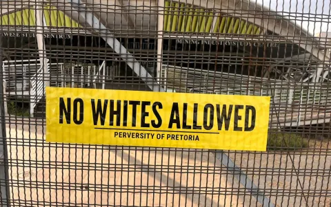 AfriForum Youth placed ‘No Whites Allowed/Blacks Only’ stickers on Pretoria campus ‘to highlight racial exclusion’