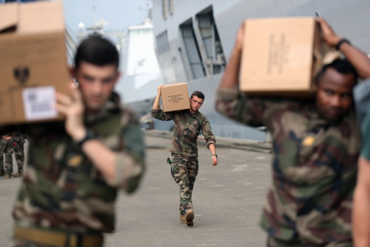French warship docks in Egypt, could treat Gaza children this week