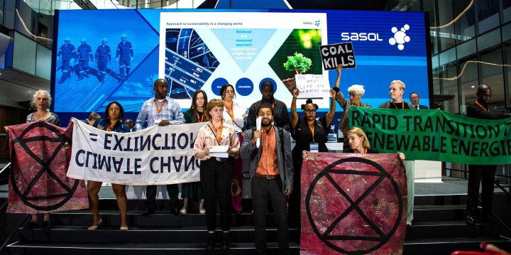 Sasol AGM cancelled after climate activists protest