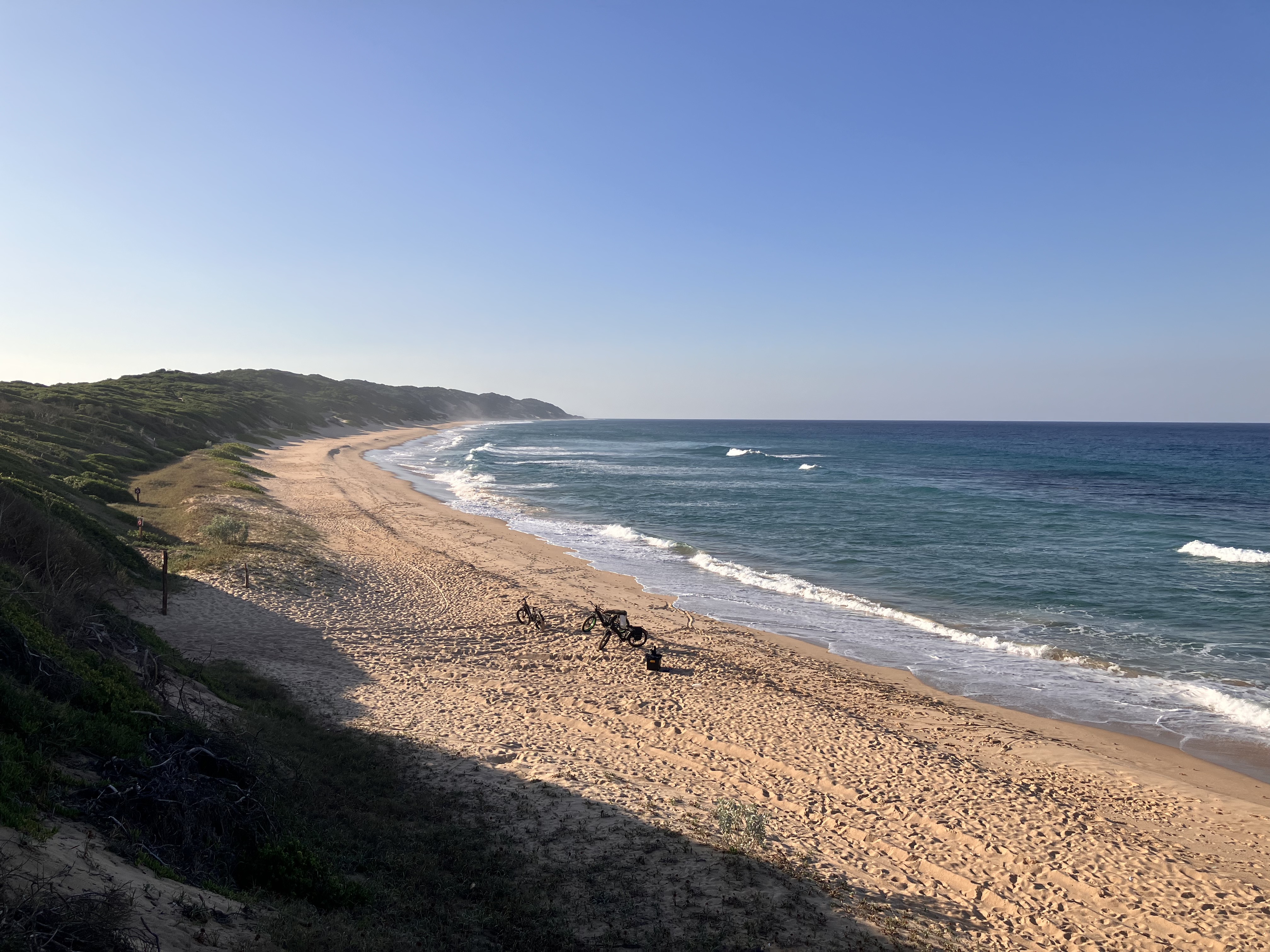 Looking north along the beach from Ponta Membene