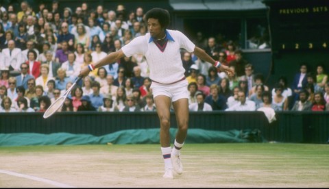Arthur Ashe caused a storm by playing in apartheid SA