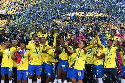Wydad sink in sea of yellow as Sundowns win inaugural African Football League title