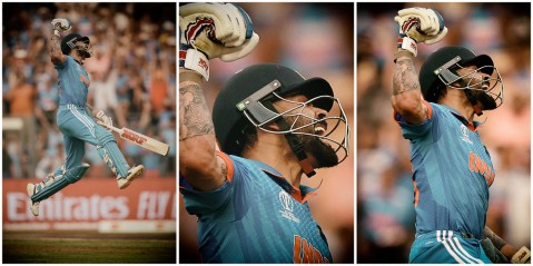 Kohli’s record ton and Shami’s magnificent seven power India to Cricket World Cup final