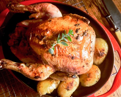 Throwback Thursday: Lemony Greek roast chicken and potatoes