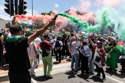 Tens of thousands march through Cape Town in solidarity with Palestinians