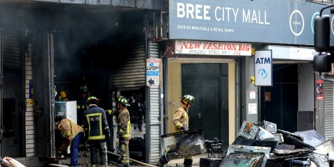 Joburg CBD firefighters in yet another battle as flames tear through mall shops
