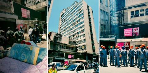 ‘We are being abused’ say evicted residents of dilapidated Joburg building