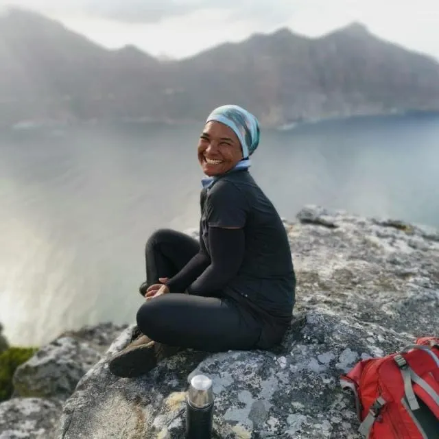 Fatime Saint is a mountain guide that works on Table Mountain daily