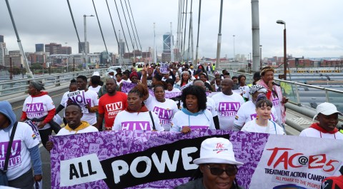 TAC activists celebrate 25 years of victories, but declare that HIV fight is still not over