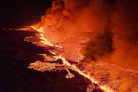 Iceland faces worst volcanic damage in 50 years as lava burns homes