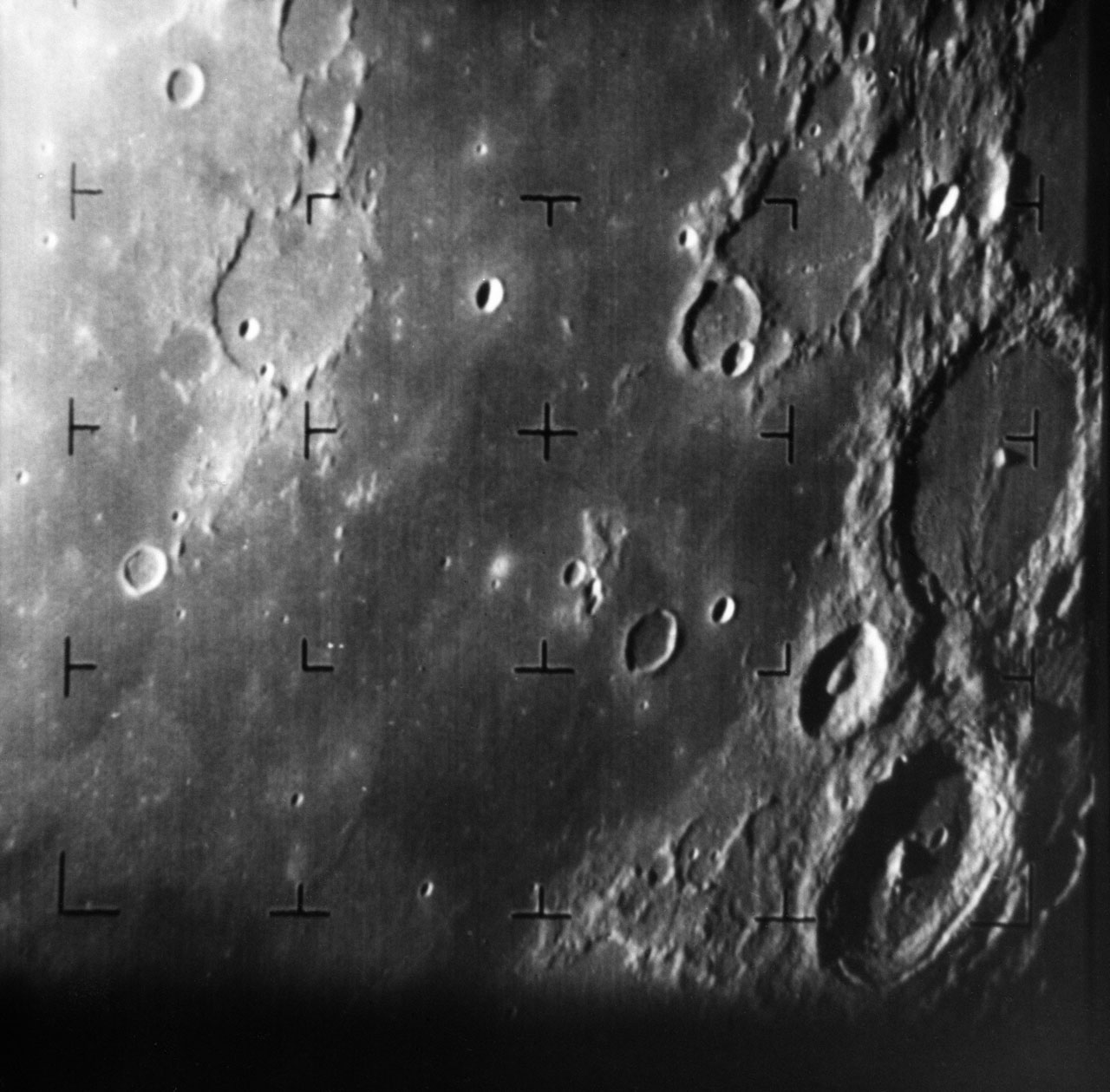 An image of the lunar surface taken by the US Ranger 7 spacecraft in 1964. Image: NASA/JPL-Caltech