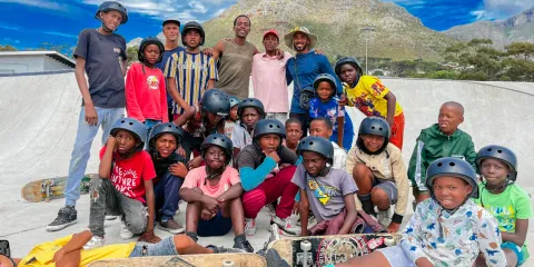 Cape Town skateboarding school on a mission to teach kids cool tricks and vital skills for life