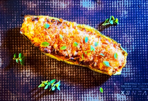 What’s cooking today: Stuffed cheesy marrow boats