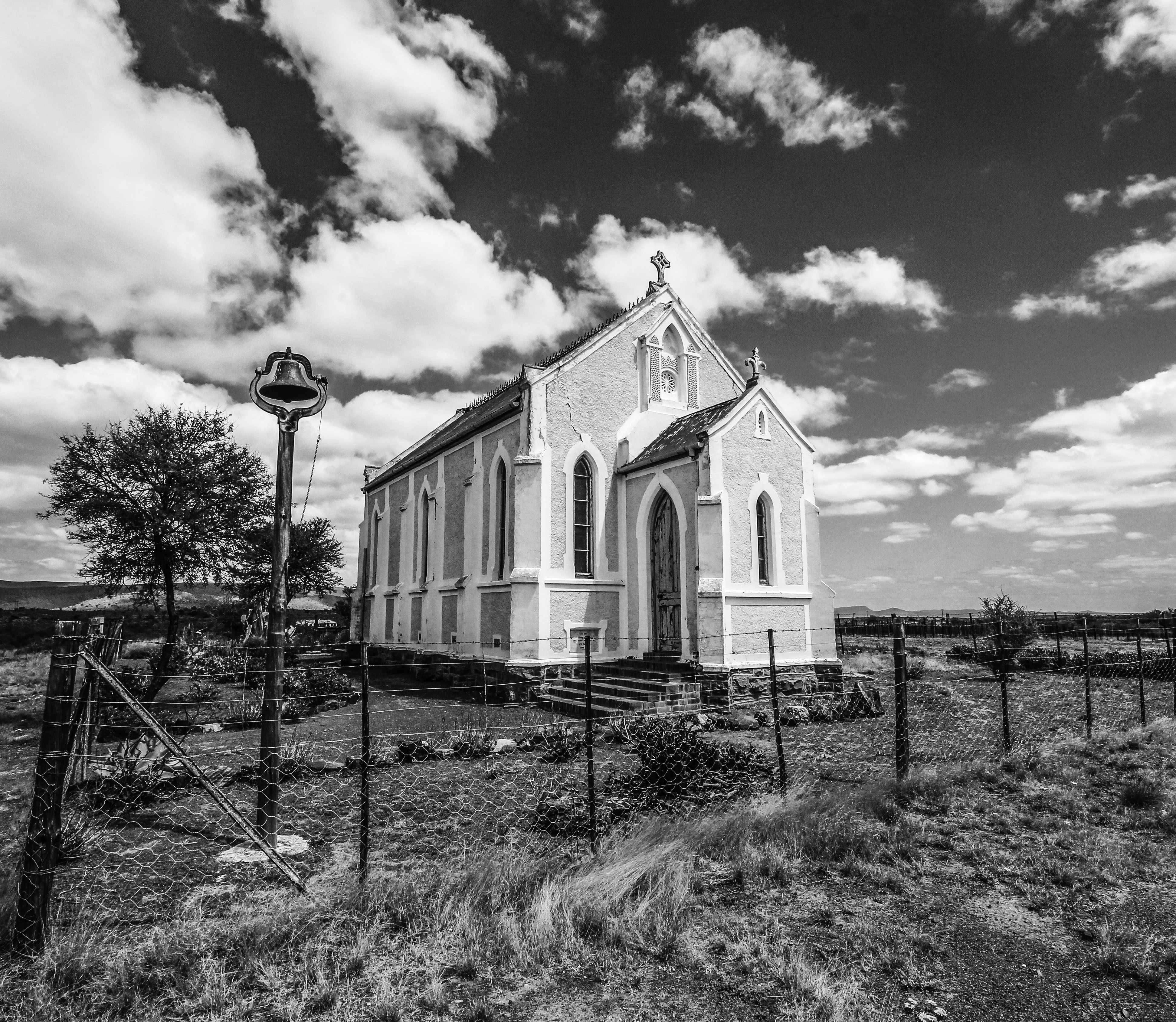 The church in Mount Stewart, Karoo