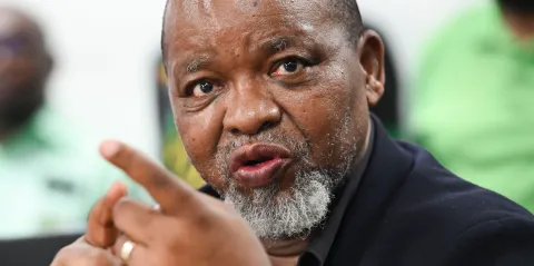 Gwede Mantashe vents his displeasure over BHP’s unsolicited mega merger offer to Anglo