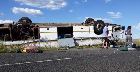 Six girl learners killed, dozens injured in Free State horror school bus crash outside Ventersburg