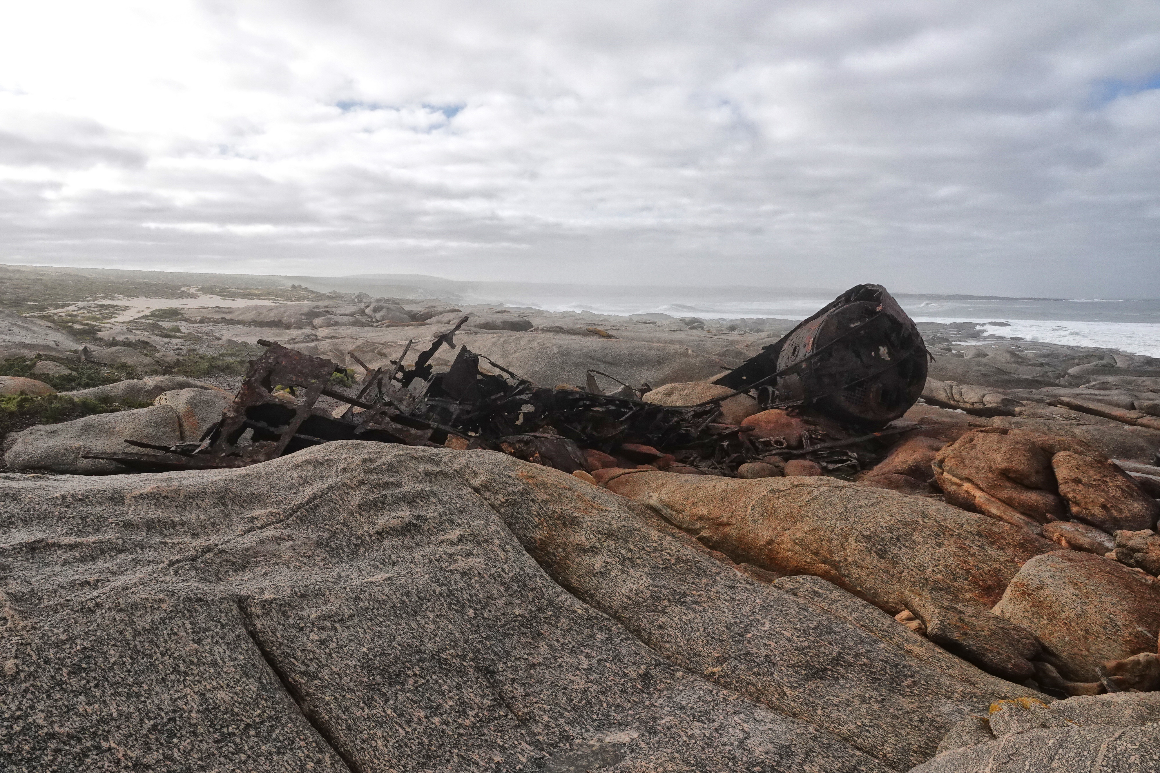 The wreck of the Aristea, south of Hondeklip Bay