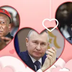 Madly in love — Valentine’s hugs and kisses from the hearts of kleptocrats to you, lovely fools