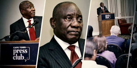 President Cyril Ramaphosa is sick of all your noise
