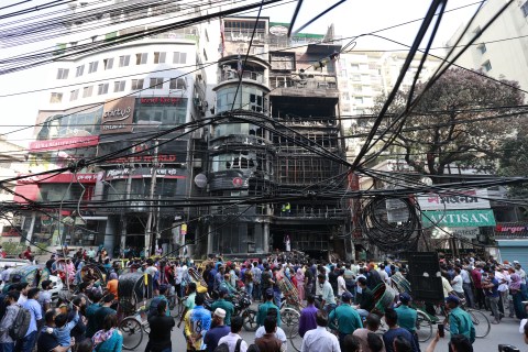 Bangladesh building fire kills 46, injures dozens
