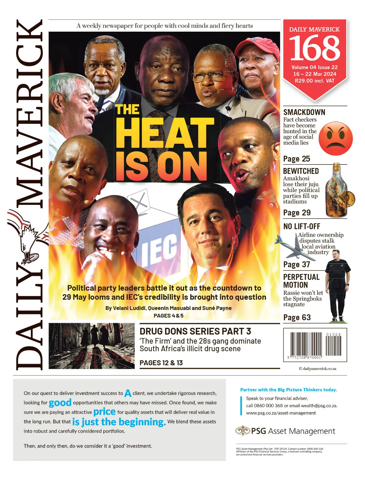 DM 168 front page