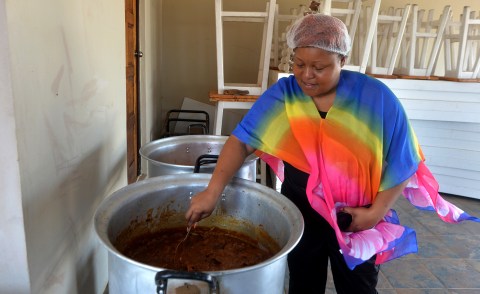 By hook or by cook — nothing stops Nwabisa Wophula from feeding hundreds of people daily